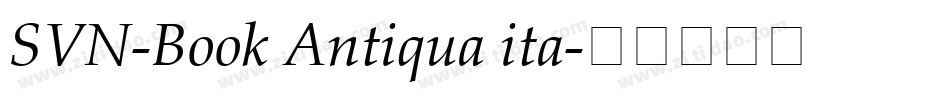 SVN-Book Antiqua ita字体转换